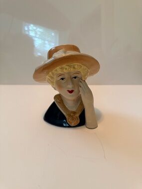 Vintage Ceramic Lady Head